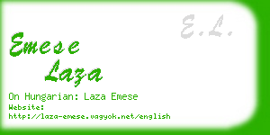 emese laza business card